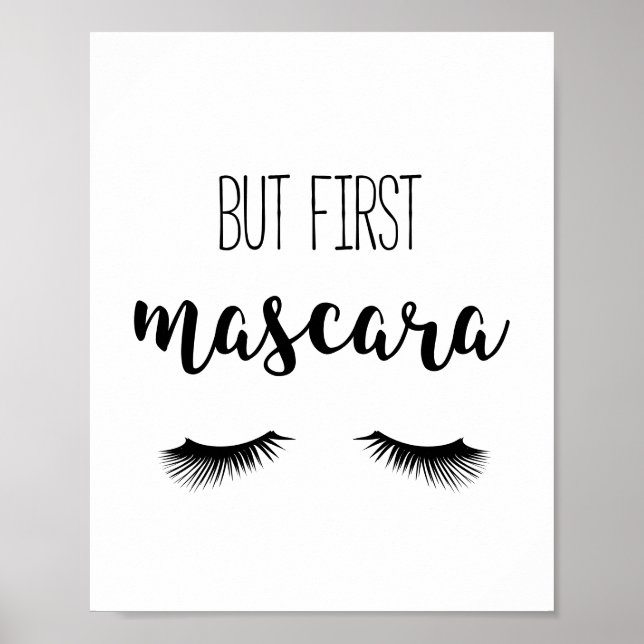 Men först mascara poster (Framsidan)