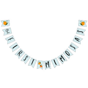 Men först Mimosas Bunting Flaggor