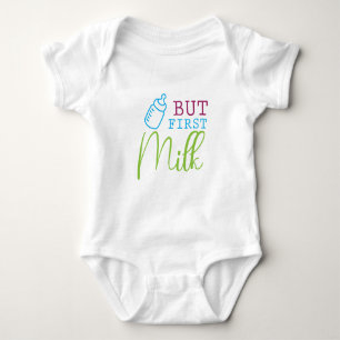 Men först mjölk Färgdesign T Shirt