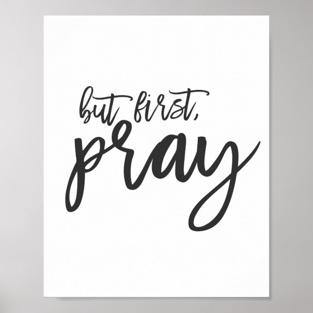 Men först, Pray Poster (Framsidan)
