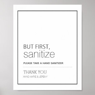 Men först, Sanitize Bröllop-signalen Poster
