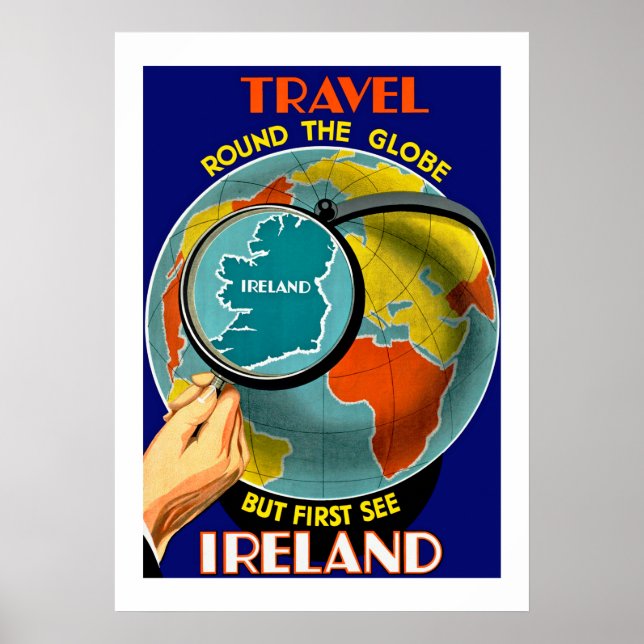 Men först se Irland! Poster (Framsidan)