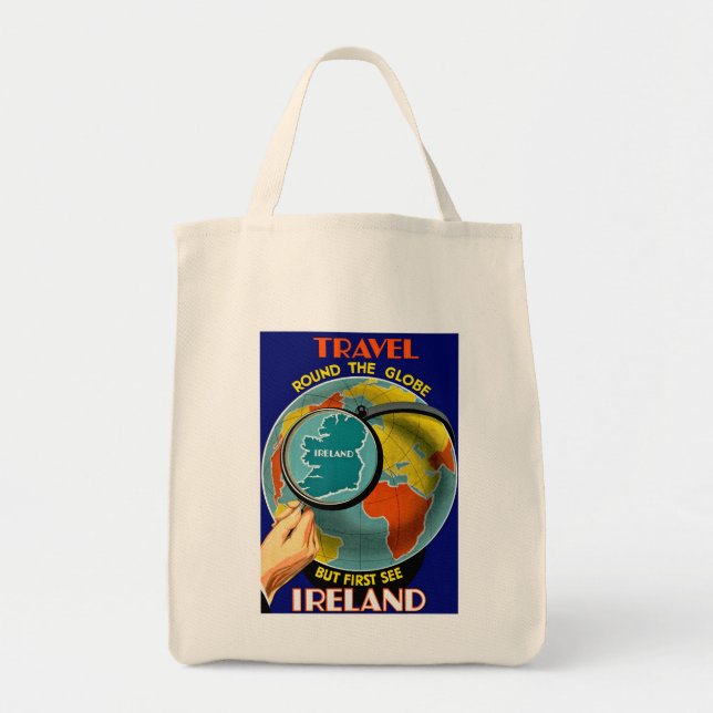 Men först se Irland! Tygkasse (Framsidan)