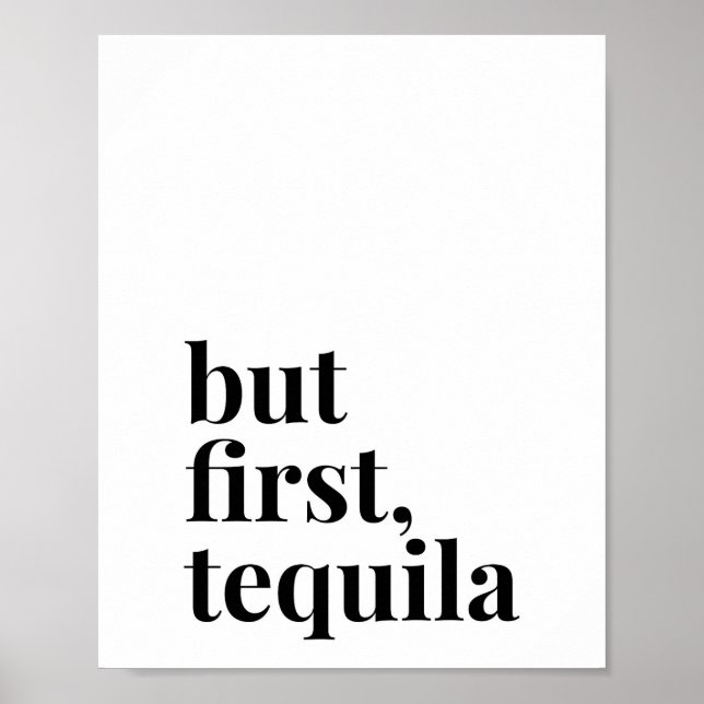 Men först Tequila Poster (Framsidan)