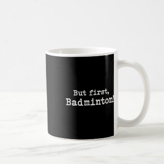 Men första badminton enkel minimal minimalistisk f kaffemugg