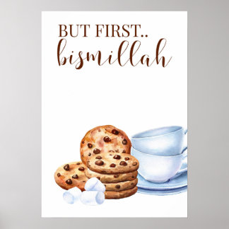 men första bismillah-kaffekonsten avger ramadan vi poster