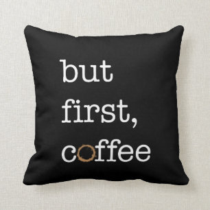 Men första inspirera kaffe - kudde