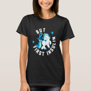Men första insulindiabetes T1 Awareness Cute Unico T Shirt