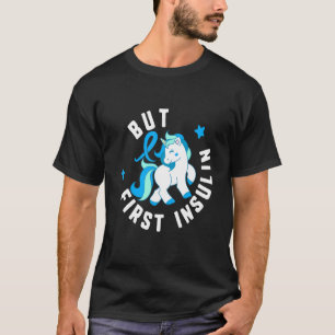 Men första insulindiabetes T1 Awareness Cute Unico T Shirt