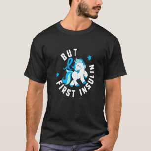 Men första insulindiabetes T1 Awareness Cute Unico T Shirt