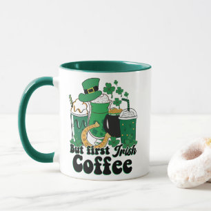 Men första irländska kaffet: A St. Patrick Day Bre Mugg