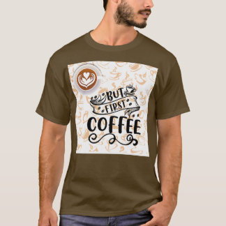 Men första kaffe 16 t shirt