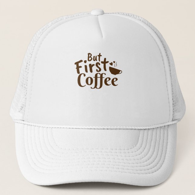Men första kaffe keps (Framsida)