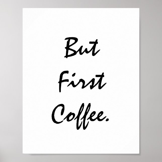 Men första kaffe. poster (Framsidan)