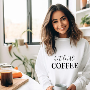 Men första kaffe t shirt