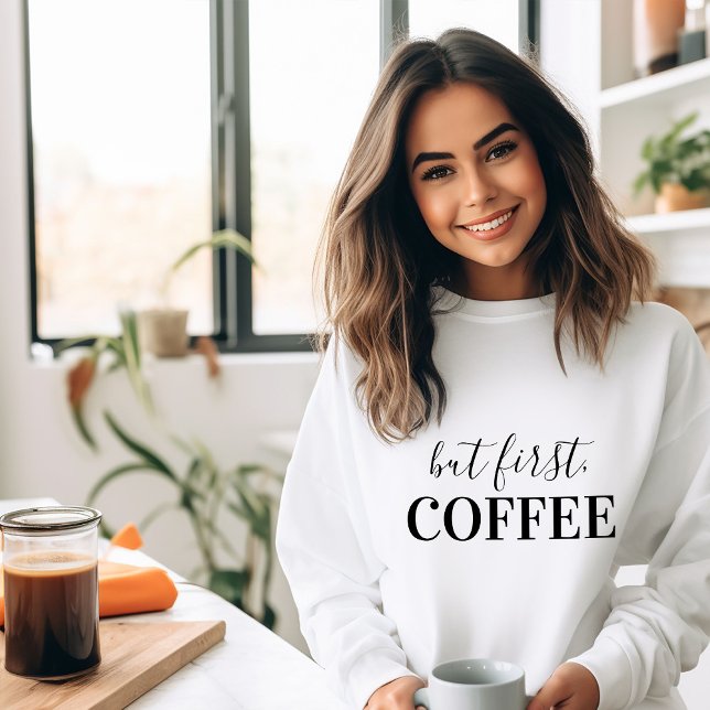 Men första kaffe t shirt (Skapare uppladdad)