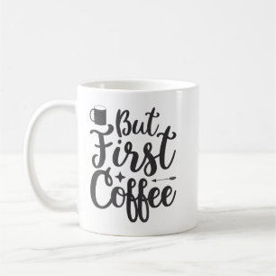 Men första kaffe T-Shirt Kaffemugg