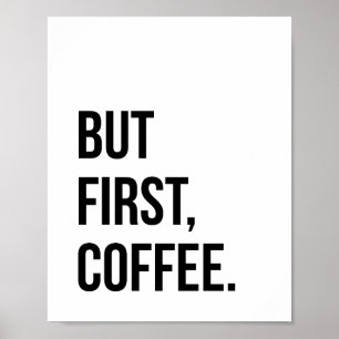Men första kaffeaffischtryck poster