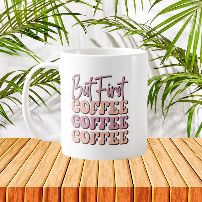 men första kaffekonsten ord kaffemugg (Skapare uppladdad)