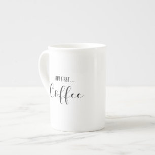 Men första kaffemugg benporslin mugg