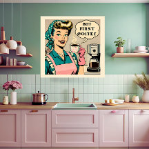 Men första kaffet 50 tecknad bok stil kökskonst