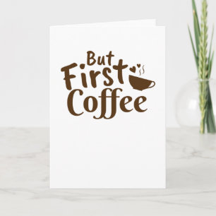 Men första kaffet kort