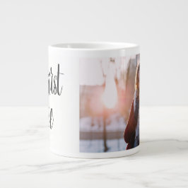 Men första kaffet Lägg till bild och Namn Jumbo Mugg