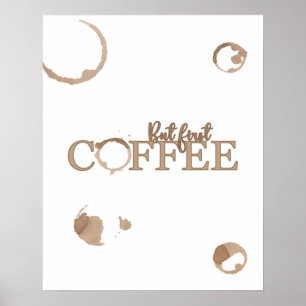 Men första kaffet Poster