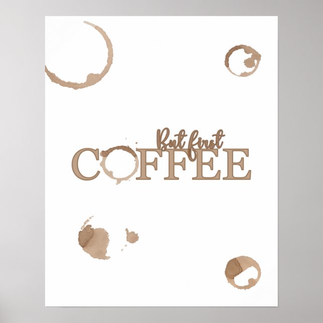 Men första kaffet Poster (Framsidan)