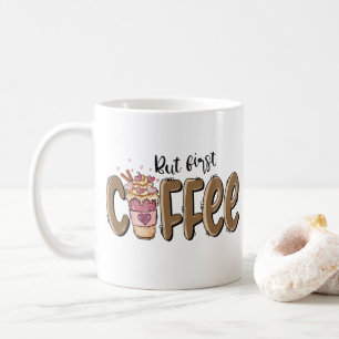 Men första kaffets Personlig - publicering Kaffemugg