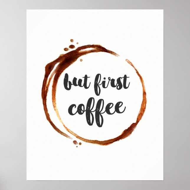 Men första kaffetypograficitat poster (Framsidan)