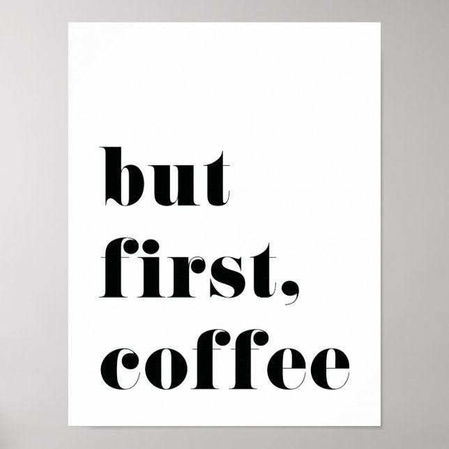 Men första kaffeutskriften Poster (Framsidan)