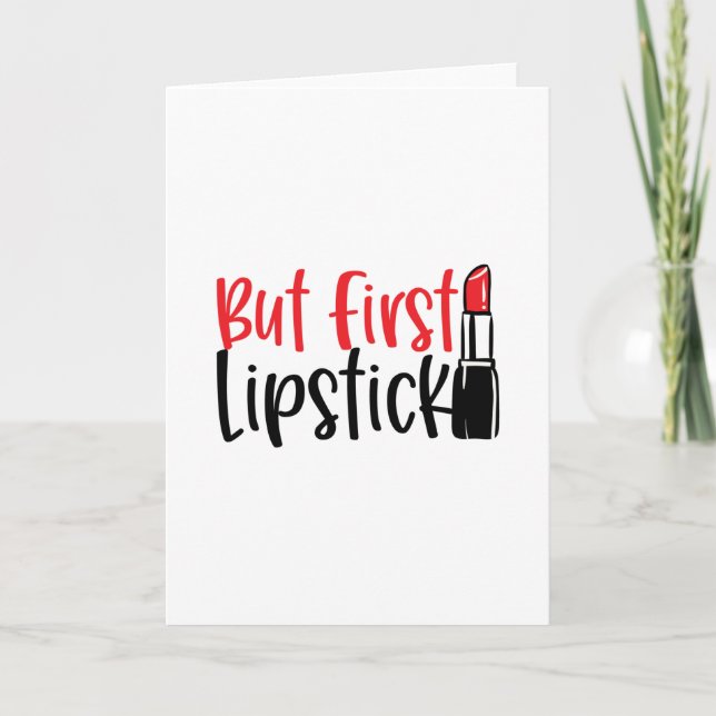 Men första Lipstick-Coolans smink Kort (Framsida)