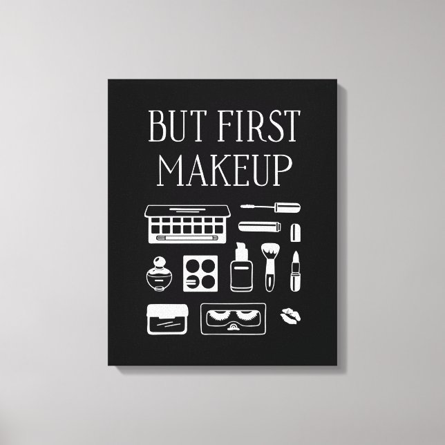 Men första Makeup Canvastryck (Framsida)