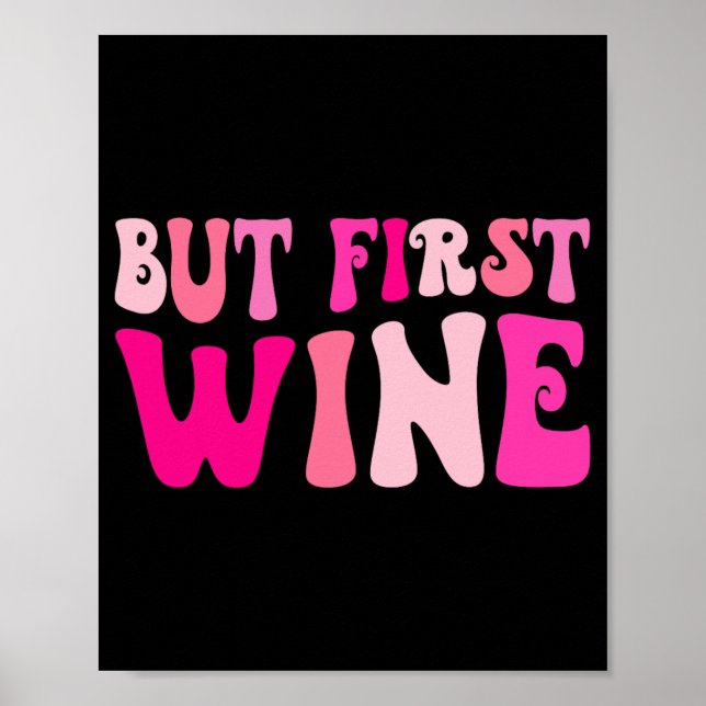 Men första Vin som dricker Bachelorette Party Matc Poster (Framsidan)