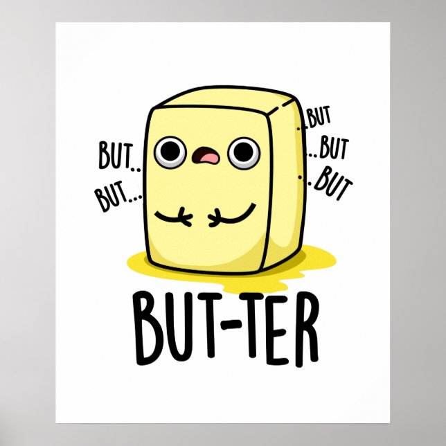 Men...funny Butter Pun Poster (Framsidan)