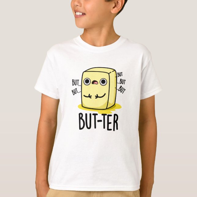 Men...funny Butter Pun T Shirt (Framsida)