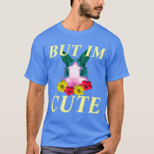 men gullig flowerbun im tee shirt