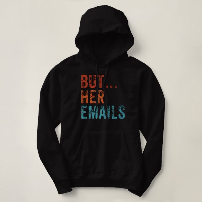 Men hennes e-post, Ley, Pro Hillary Anti Trump Vin T Shirt (Design framsida)