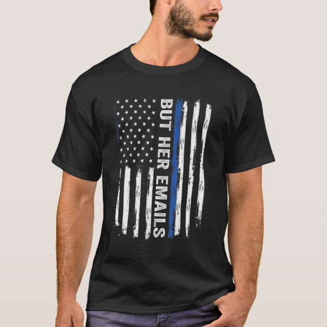 Men hennes e-post US Flagga T Shirt (Framsida)