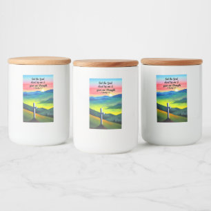 Men Herren lagade av mig matbehållaretikett Mat Etikett