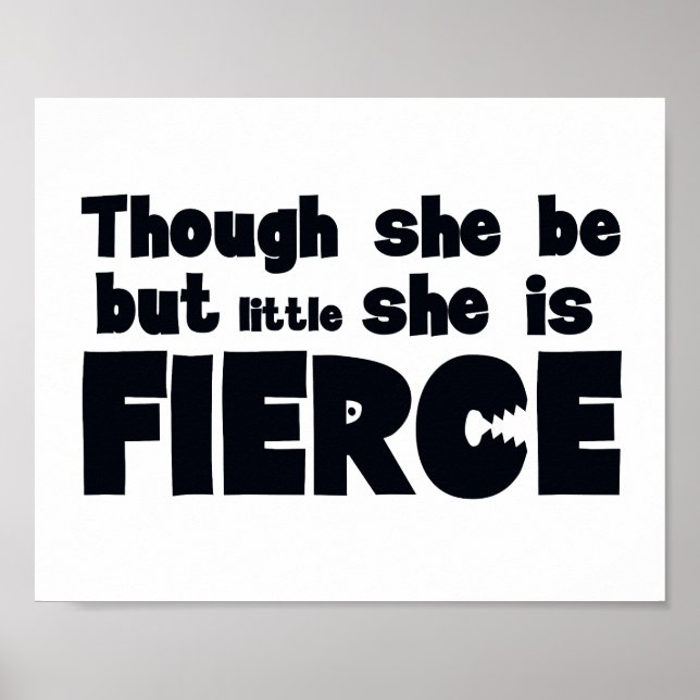 Men hon är bara lite Nursery Poster (Framsidan)