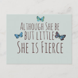 Men hon är inte så hård. vykort