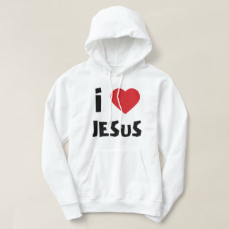 Men Hoodie jag älskar Jesus