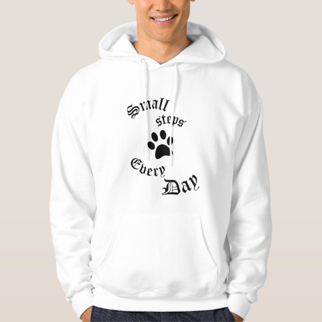 Men Hoodie | Små Steg Varje Dag (Framsida)
