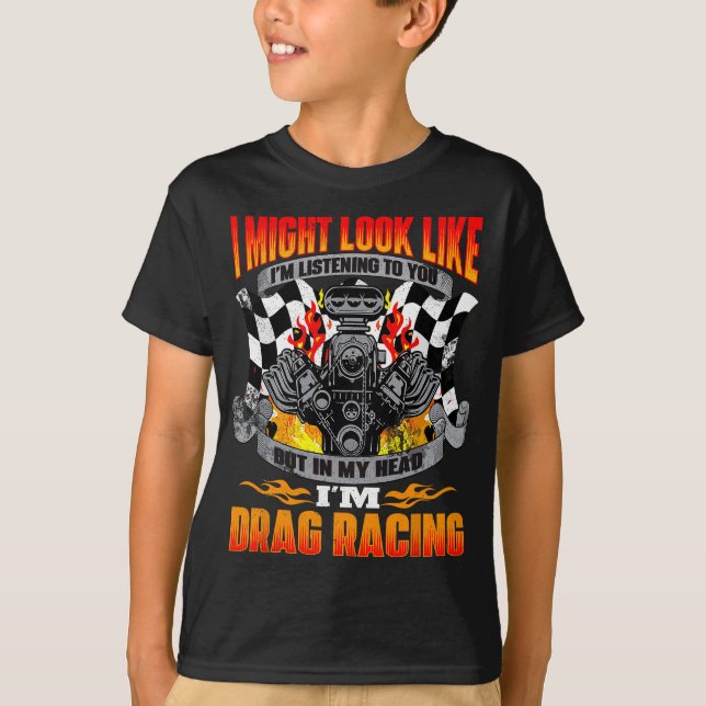 Men i mitt huvud är jag Drag Tävla - Lustigt Drag  T Shirt (Framsida)