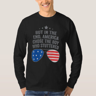 Men i slutamerikan valde pojken som satte stopp t shirt