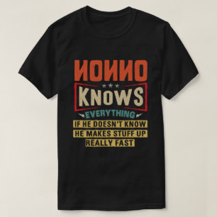 Men ingen vet allt roligt Retro Grandpa Gift T Shirt
