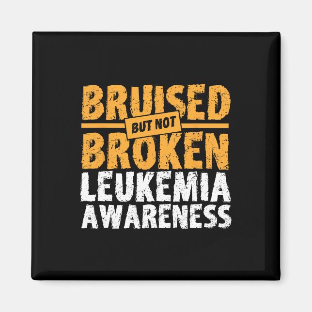 Men inte bruten supportleukemi-medvetenhet magnet (Framsidan)