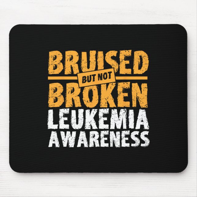 Men inte bruten supportleukemi-medvetenhet musmatta (Framsidan)